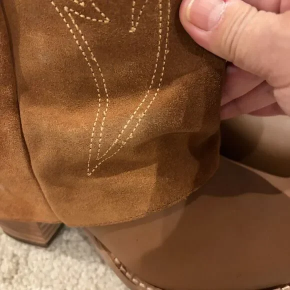 Try On/demo Dingo Women's Wild Fire Western Boots Brown Size 9 Dl2280 Cowboy - Picture 6 of 15